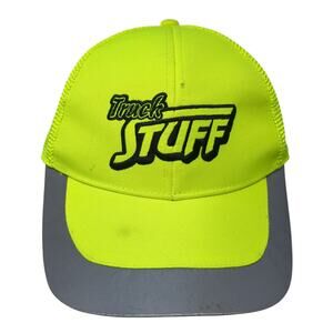Truck Stuff Snapback Trucker Hat Green One Size Adjustable Mesh Back Wild Wear